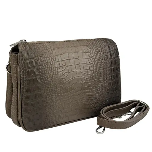 Жіноча каркасна сумочка з тісненням під репітилію Firenze Italy F-IT-9871B