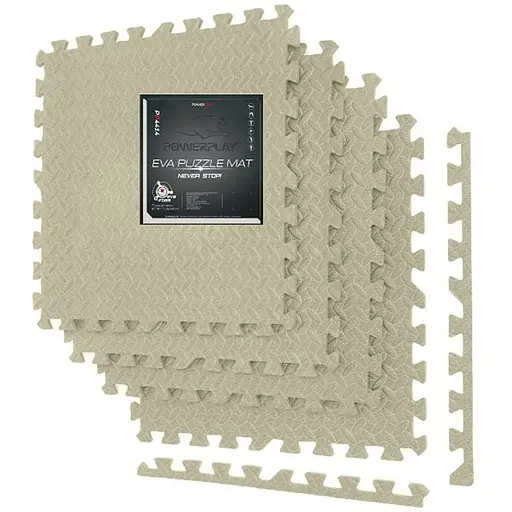 Мат-пазл (ласточкин хвост) PowerPlay EVA Puzzle Mat 120 x 120 x 1.2 см Оливковый (PP_4414_Olive) - фото 1