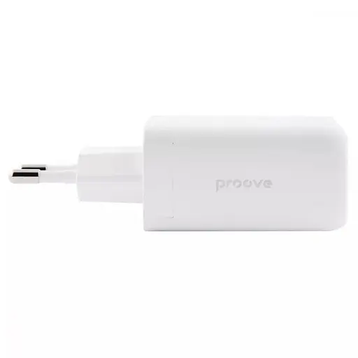 Зарядний пристрій Proove Shot GaN 67 W (2Type-C + USB) біле - фото 2