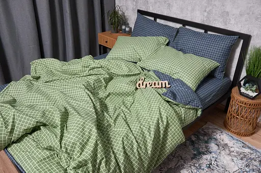 Комплект постільної білизни Moon&Star Бязь Gold Люкс Hunter King Size 220x240 наволочки 4х70х70 - фото 5