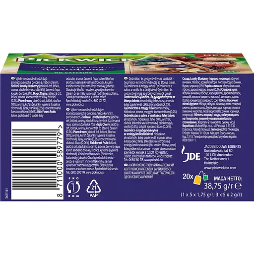 Фруктово-трав'яний чай асорті Pickwick Fruit fusion 37.5 г (20 шт. х 1.8 г) - фото 6