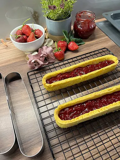 Металеві овальні формочки порційні для еклерів, тістечок та тарталеток 16х4х2.5 см (набір з 4 штук), Master Class Сірий 87230 - фото 8