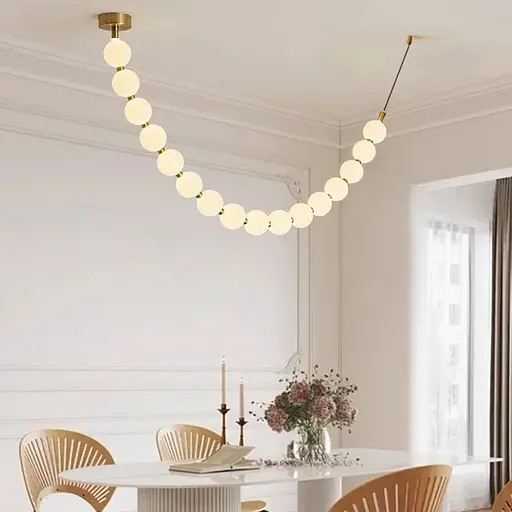 Люстра із серії Perla на 16 кульок Ø 15 см 280 см 3 світлових режими | Line F | Арт. MBJ11-2487 - фото 1