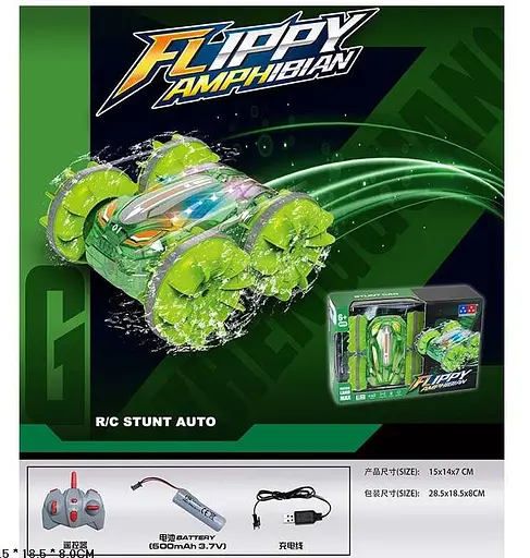 Водонепроникна машина-перевертиш на радіокеруванні, акумулятор, світлові ефекти, UD3003A - фото 2