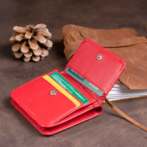 Кожаный женский кошелек ST Leather 9.5х9х1 см acs0015232 - фото 8