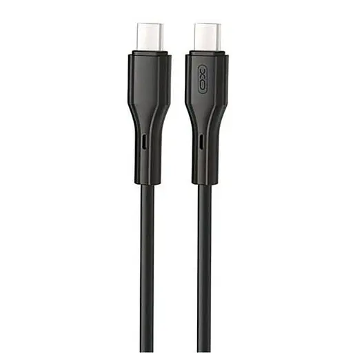 Кабель Xo NB-Q231B USB-C - USB-C (60 Вт) 1 метр черный - фото 1