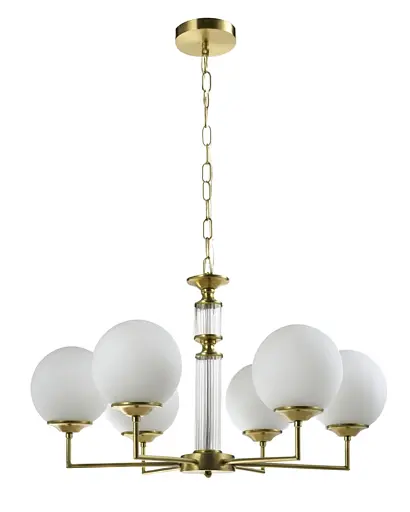 Люстра Edlin PL321163-6 Amiria E27 6x12W IP20 латунний - фото 1