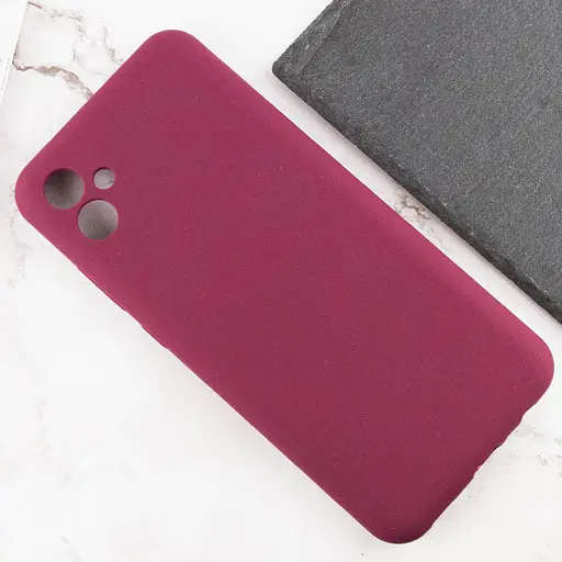 Чехол Silicone Cover Lakshmi Full Camera (AAA) для Samsung Galaxy A04e Бордовый/Plum - фото 5