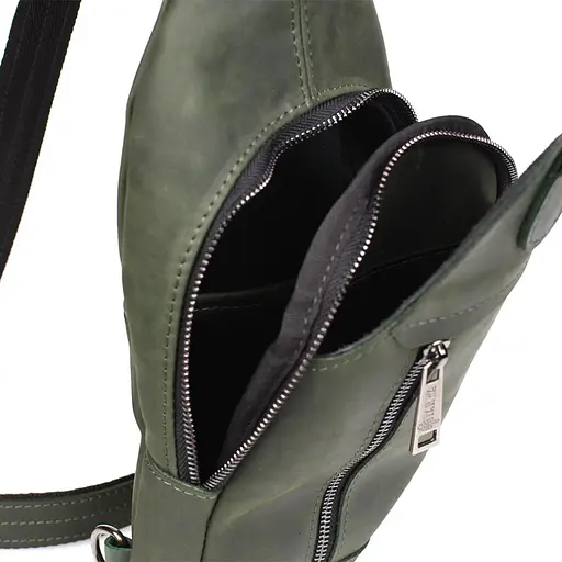 Кожаная сумка-слинг Tarwa 27х18х5 см sum0025518 - фото 5