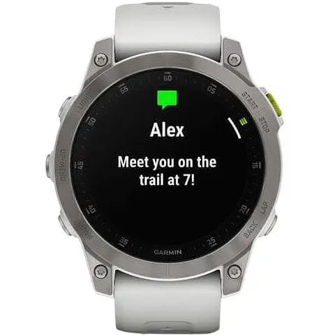 Смарт-годинник Garmin Epix 2 Sapphire White Titanium (010-02582-21)