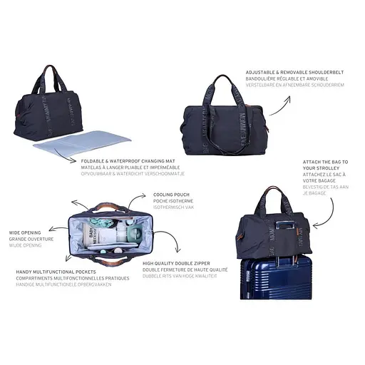 Сумка для мами Childhome Mommy bag Signature anthracite (CWMBBSUDG) - фото 8