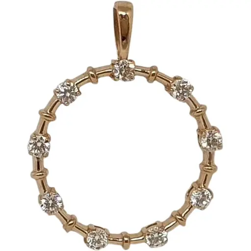 Золотая подвеска Империя золота с фианитами. ПВ1446И