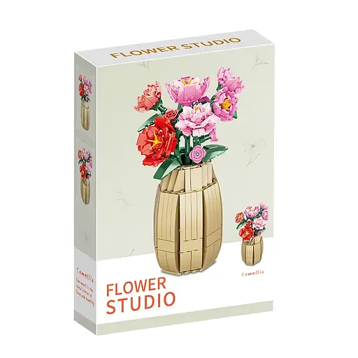 Конструктор Квіти в вазі, 9104A-9106A-9108A-9114A, від 537 деталей, (В асортименті) - фото 4