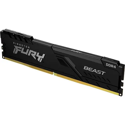 Модуль памяти DDR4 Kingston Fury Beast 16GB 3200 MHz Black (KF432C16BB1/16WP) [148743]
