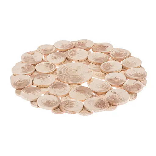 Підставка дерев'яна під гаряче двостороння з ялівцю 22х22 см, Woodly Коричневий 87046 - фото 2