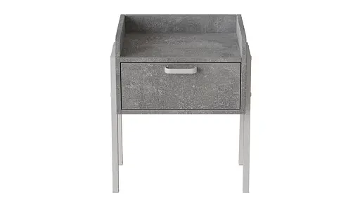 Тумба модульна Ferrum-decor Бетті 540x450x320 метал Білий ДСП Бетон 16 мм (FRD-102996)