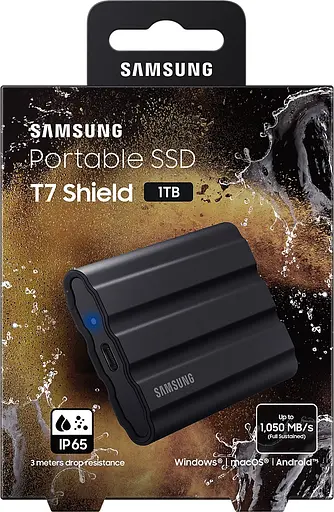 Внешний SSD-накопитель Samsung 2.5 USB 4.0 ТБ T7 Shield Black (MU-PE4T0S/EU) - фото 8