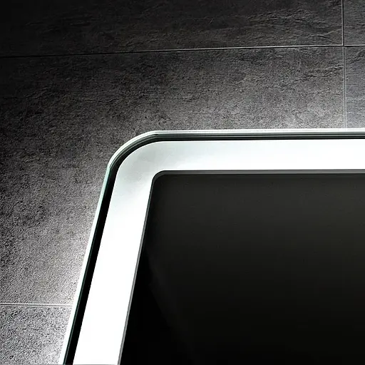 Дзеркало Dusel DE-M3051 70x90 Сенсорне включення + підігрів + годинник / темп, Білий - фото 7