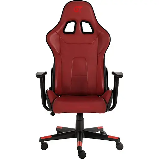 Геймерское кресло GT Racer черное с красным (X-2317 Black/Wine Red) - фото 1