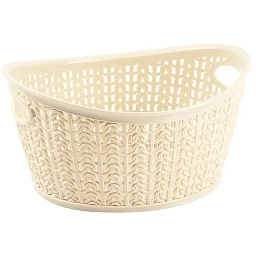 Кошик Ucsan Plastik KNIT овальний кремовий 1.5 л (116606)