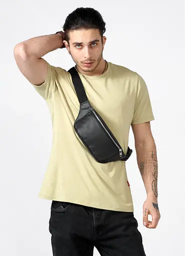 Чоловіча сумка на пояс (бананка) Sambag 30,5х14 см 000148032 - фото 5