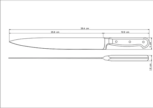 Нож для нарезки мяса TRAMONTINA CENTURY, 254 мм (5559378) - фото 6