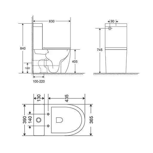 Унитаз-компакт Qtap Robin Ultra Quiet безободковый с сиденьем Soft-close QT13222128AUQ1W, Белый - фото 2
