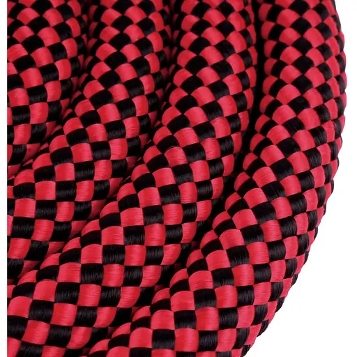 Поводок-удавка для собак Barksi Active (длина 183 см диаметр 12 мм) шахматы черно-красный - фото 3