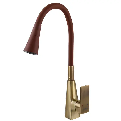 Смеситель для кухни DOMINO Dionis DDD-203SM-BR-R10 бронзовый с душевой насадкой для удобства и стиля - фото 3