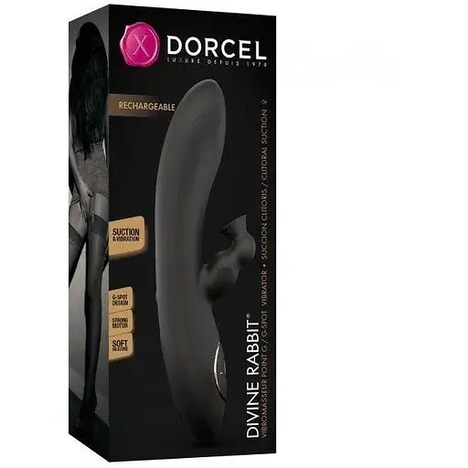 Вакуумный вибратор кролик Dorcel Divine Rabbit 10 режимов вибрации 3 режима вакуума - фото 6