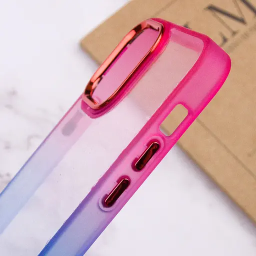 Чохол Epik TPU+PC Fresh sip series для Apple iPhone 12 Pro/12, 6.1 Синій/Рожевий - фото 4