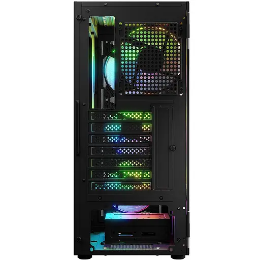 Корпус LogicConcept PORTOS MESH+GLASS ARGB fans 4x120mm BLACK без БЖ ATX - фото 6