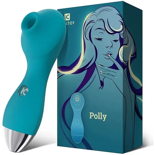 Вакуумний стимулятор KisToy Polly Blue - фото 4