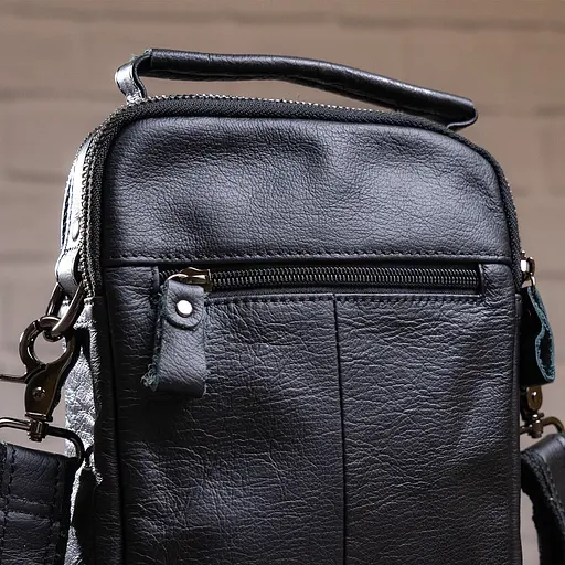 Чоловіча шкіряна сумка Vintage  23х17х6.5 см sum0012338 - фото 9