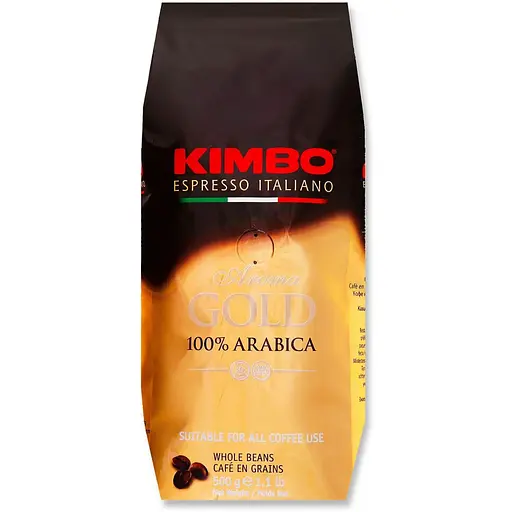 Кофе Kimbo Aroma gold 100% arabica в зернах 500 г - фото 1
