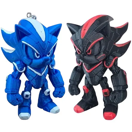 3D Іграшка Сонік, 10 см, з брелком