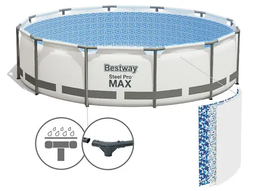 Уличный бассейн Bestway Pool 427x84 56595 с фильтром и насосом - фото 5
