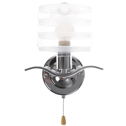 Бра Brille BR-592W/1 настінне накладне з вимикачем класичне E14 CH - фото 2