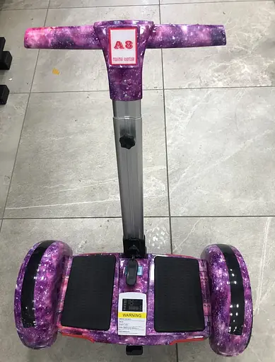 Гироскутер-сигвей с ручкой Smart Balance A8 Premium 10.5" Фиолетовый Космос - фото 2