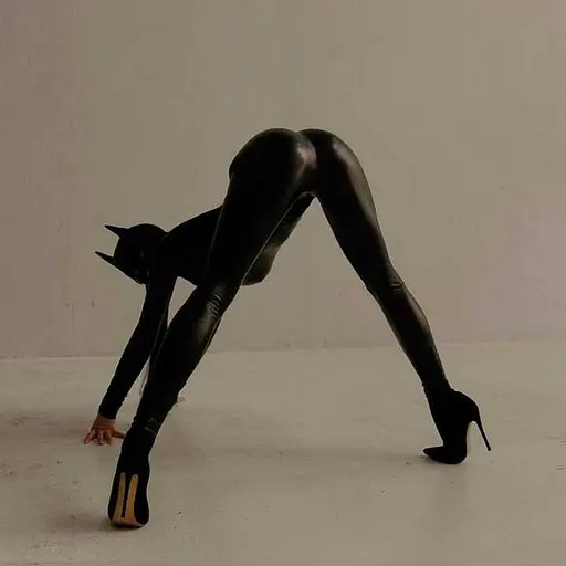 Еластичний комбінезон з латексу для зручності та стилю S/M Чорний K000763 - фото 7