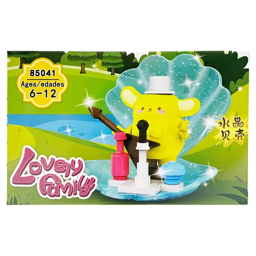 Дитячий ігровий конструктор "PomPomPurin" 85041-8 пластикові деталі