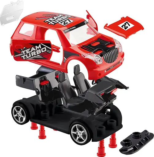 Конструктор Revel машинка Rallye Car with Pullback Motor червоний 00910 - фото 4