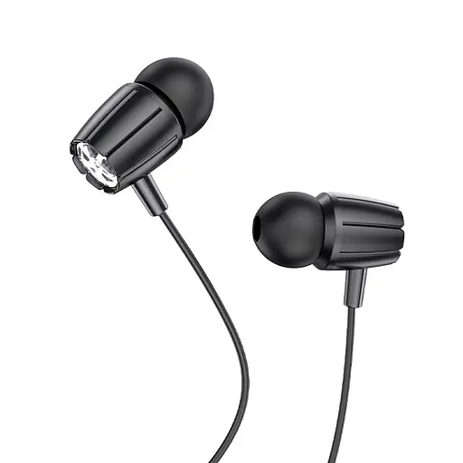 Навушники HOCO M88 Graceful universal earphones with mic Black - фото 1