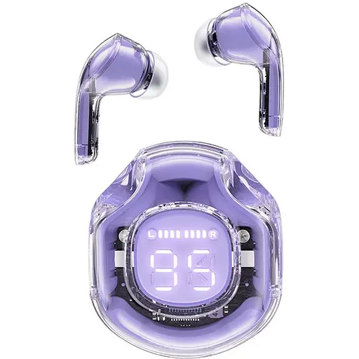 Навушники бездротові Acefast T8 Crystal color 2 Bluetooth earbuds Alfalfa Purple (2249859842)