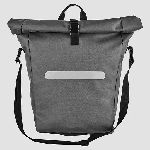 Велосипедная сумка Bikemate на багажник с дождевиком 22L серая sum0028926 - фото 2