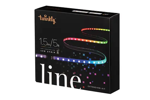 Twinkly Smart LED Twinkly Line RGB, підсвічування плюс 1,5м, Gen II, IP20, кабель чорний - фото 2
