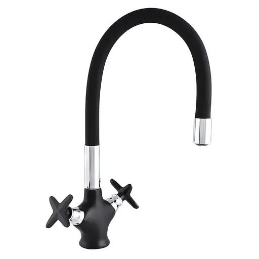 Смеситель для кухни Zerix Z58322-6 ZX0503 Черный матовый - фото 1