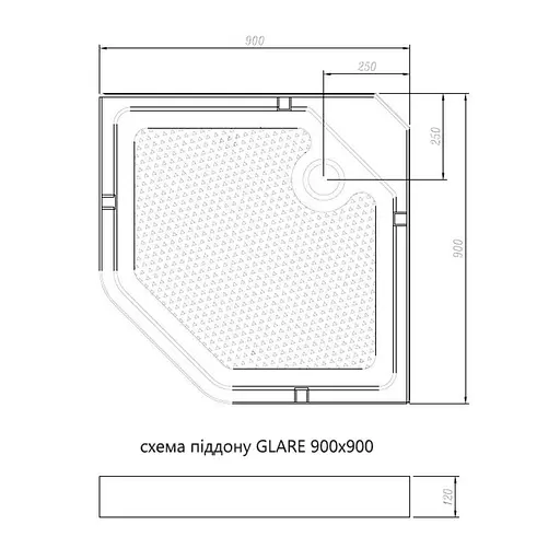 Душевой бокс Dusel Glare белый 900x900x2100 559003 - фото 2