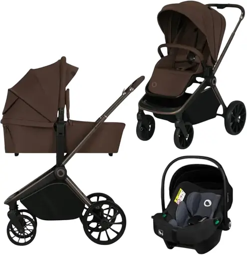 Универсальная коляска 3 в 1 Lionelo Mika Plus Mocha Mousse (LO-MIKA PLUS 3IN1 MOCHA MOUSSE) - фото 1