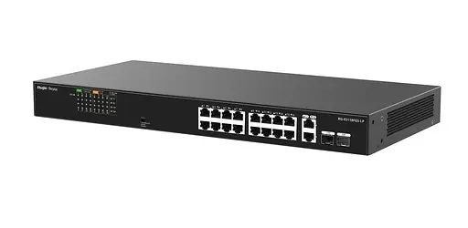 Світч- маршрутизатор Ruijie Reyee RG-ES118FGS-LP металевий у стійку 16+2 гігабітних порти - фото 4